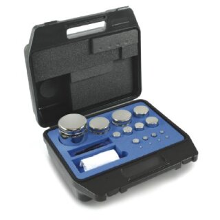 F1 Set of Weights 1 g - 200 g compact form stainless steel, in plastic case