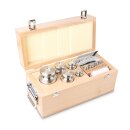 F2 set of weights 1 mg - 5 kg in box, stainless steel